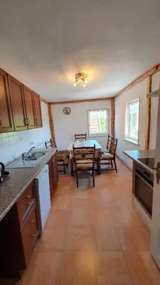 Küche/Küchenzeile in der Unterkunft Ferienwohnung Leonie