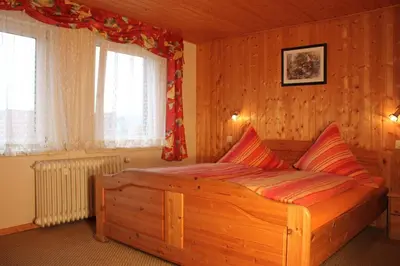 Ein Bett oder Betten in einem Zimmer der Unterkunft Ferienwohnung Leonie