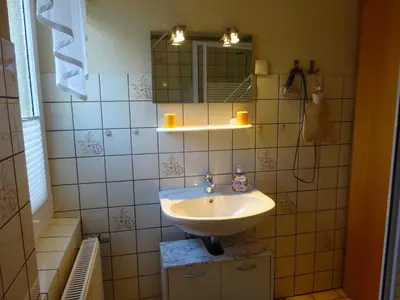 Ein Badezimmer in der Unterkunft Ferienhaus Cramer
