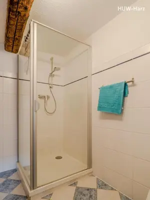 Ein Badezimmer in der Unterkunft Holz und Fein am Burgberg