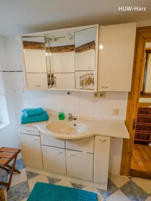 Ein Badezimmer in der Unterkunft Holz und Fein am Burgberg