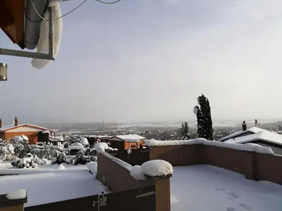 Ferienhaus Ausblick Am Eichenberg im Winter