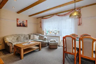 Ein Sitzbereich in der Unterkunft Ferienhaus 