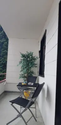 Ein Sitzbereich in der Unterkunft Fewo Ryll