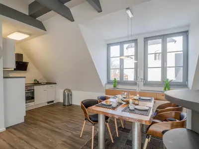 Küche/Küchenzeile in der Unterkunft City Apartment über Wernigerode