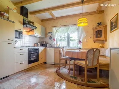 Küche/Küchenzeile in der Unterkunft Idyllisches Ferienhaus bei Wernigerode