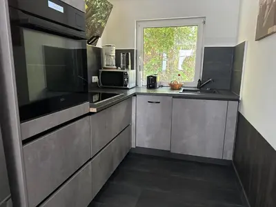 Küche/Küchenzeile in der Unterkunft Naturferienhaus mit Schlossblick in Drübeck