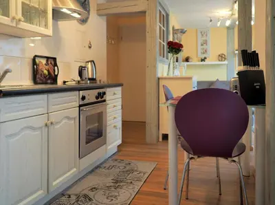 Küche/Küchenzeile in der Unterkunft Moderne Ferienwohnung Salzbergstraße in Wernigerode