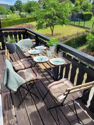Ein Balkon oder eine Terrasse in der Unterkunft Ferienwohnung Harzdomizil