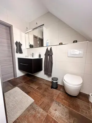 Ein Badezimmer in der Unterkunft Ferienwohnung Harzdomizil