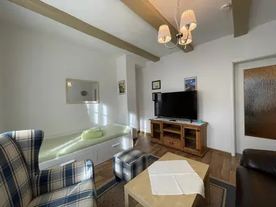 TV/Unterhaltungsangebot in der Unterkunft Apartment mit Terrasse No1