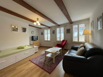TV/Unterhaltungsangebot in der Unterkunft Apartment mit Terrasse No3