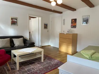 Ein Bett oder Betten in einem Zimmer der Unterkunft Apartment mit Terrasse No3