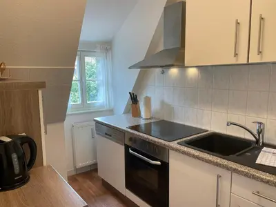 Küche/Küchenzeile in der Unterkunft Apartment mit Balkon No2