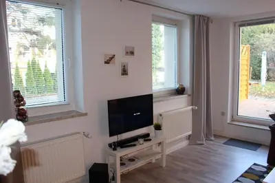 TV/Unterhaltungsangebot in der Unterkunft Ferienwohnung Villa Helene