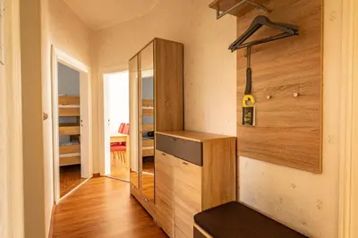Ein Bett oder Betten in einem Zimmer der Unterkunft Ferienwohnung Margot
