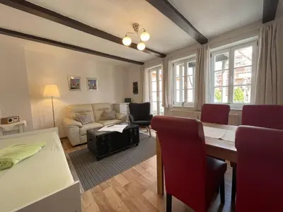 Ein Sitzbereich in der Unterkunft Apartment mit Dachterrasse No11
