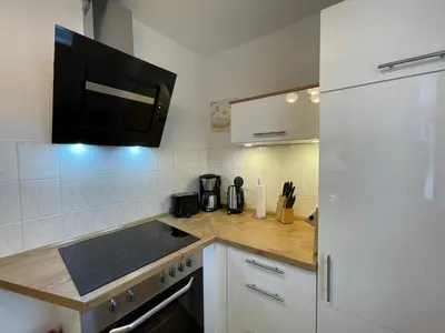 Küche/Küchenzeile in der Unterkunft Apartment mit Dachterrasse No11
