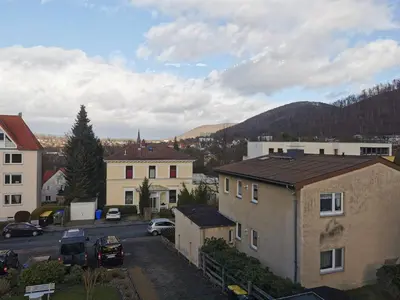 Ein allgemeiner Bergblick oder ein Berglick von der Ferienwohnung aus
