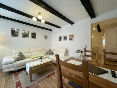 Ein Sitzbereich in der Unterkunft Apartment No10