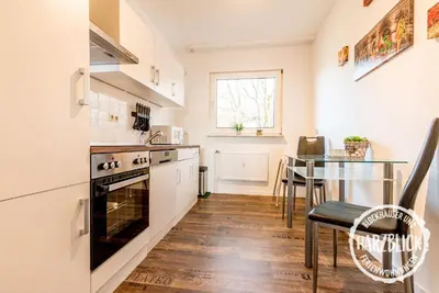 Küche/Küchenzeile in der Unterkunft Ferienwohnung Harzblick 2