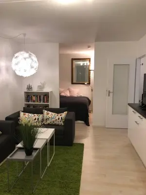 Ein Sitzbereich in der Unterkunft Harzer Oase