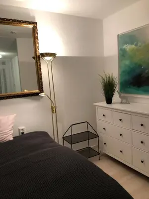 Ein Bett oder Betten in einem Zimmer der Unterkunft Harzer Oase