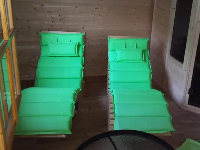 Ein Sitzbereich in der Unterkunft Landgasthof Kleine Kommode