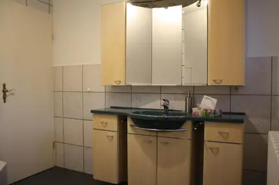 Küche/Küchenzeile in der Unterkunft Ferienwohnung im Harz