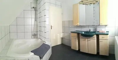 Ein Badezimmer in der Unterkunft Ferienwohnung im Harz