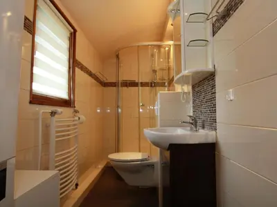 Ein Badezimmer in der Unterkunft Ferienhaus in Clausthal-Zellerfeld mit Terrasse