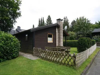 Ein Garten an der Unterkunft Ferienhaus in Clausthal-Zellerfeld mit Terrasse