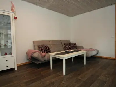 Ein Sitzbereich in der Unterkunft Ferienhaus in Clausthal-Zellerfeld mit Terrasse