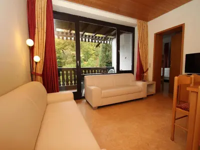 Ein Sitzbereich in der Unterkunft Ferienwohnung im Haus Schiefertal, Wieda