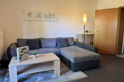 Ein Sitzbereich in der Unterkunft Wohnung in Altenau nahe Harzgebirge