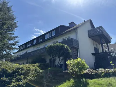 Das Gebäude in dem sich die Ferienwohnung befindet