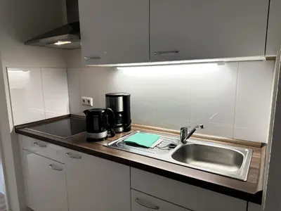 Küche/Küchenzeile in der Unterkunft Appartementhaus mit Frühstück inklusive