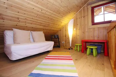 Ein Sitzbereich in der Unterkunft Ferienhaus in Schierke mit Garten
