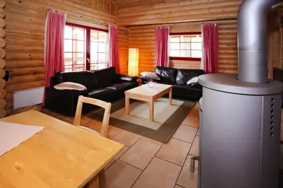 Ein Sitzbereich in der Unterkunft Ferienhaus in Schierke mit Garten