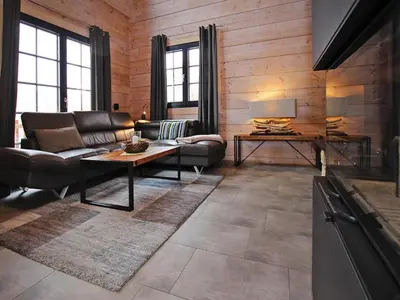 Ein Sitzbereich in der Unterkunft Cottage, Schierke