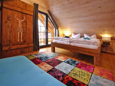 Ein Bett oder Betten in einem Zimmer der Unterkunft Ferienhaus, Schierke