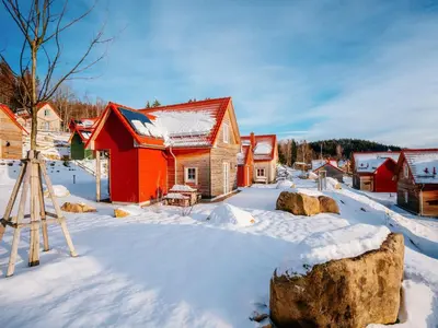 Ferienhaus in Schierke mit Garten im Winter