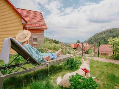Naturlandschaft in der Nähe des Ferienhauses