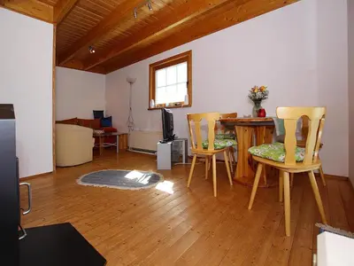 Ein Sitzbereich in der Unterkunft Ferienhaus , Tanne