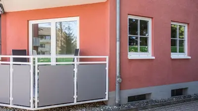Das Gebäude in dem sich die Ferienwohnung befindet