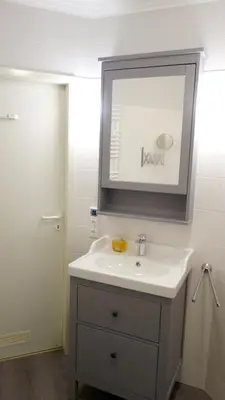 Ein Badezimmer in der Unterkunft FeWo Reinhold Braunlage
