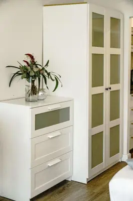 Ein Bett oder Betten in einem Zimmer der Unterkunft Haus am See HS 350