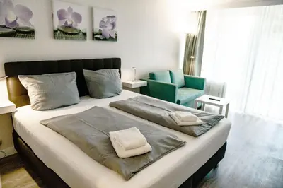 Ein Bett oder Betten in einem Zimmer der Unterkunft Haus am See HS 350