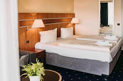 Ein Bett oder Betten in einem Zimmer der Unterkunft Haus am See HS 833