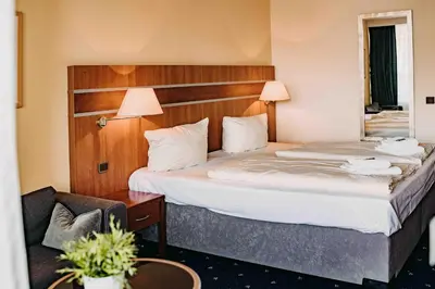 Ein Bett oder Betten in einem Zimmer der Unterkunft Haus am See HS 833
